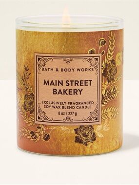 Bath & Body Works Main Street Bakery Candle - Gold & Brown